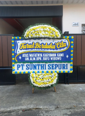 Papan Bunga Duka di Tanjung Duren Selatan