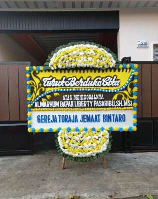 Papan Bunga Duka di Tanjung Duren Selatan