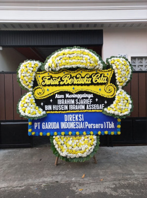 Papan Bunga Duka di Tanjung Duren Selatan