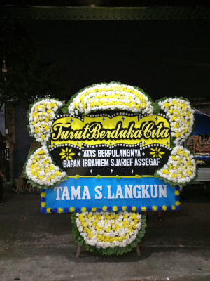 Papan Bunga Duka di Tanjung Duren Selatan
